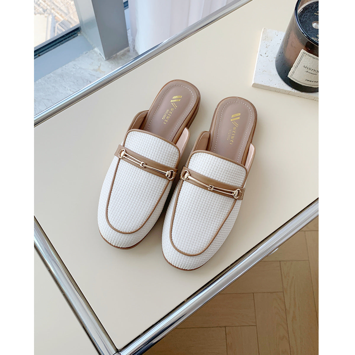 Damen elegante Mules mit zeitgemäßem Design und modischem Riemen