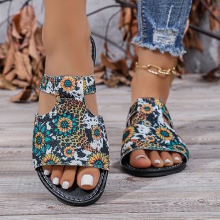Damen Blumige Sandalen im modernen Design R&B