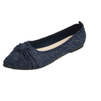Damen elegante Ballerinas mit dekorativem Schleifenakzent und atmungsaktivem Obermaterial R&B