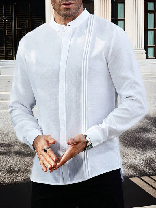 Herren moderne Hemdbluse R&B