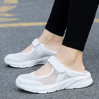 Damen Atmungsaktive Freizeitschuhe mit Klettverschluss und flexiblem Obermaterial