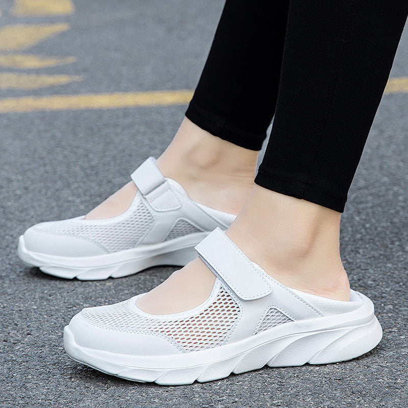Damen Atmungsaktive Freizeitschuhe mit Klettverschluss und flexiblem Obermaterial