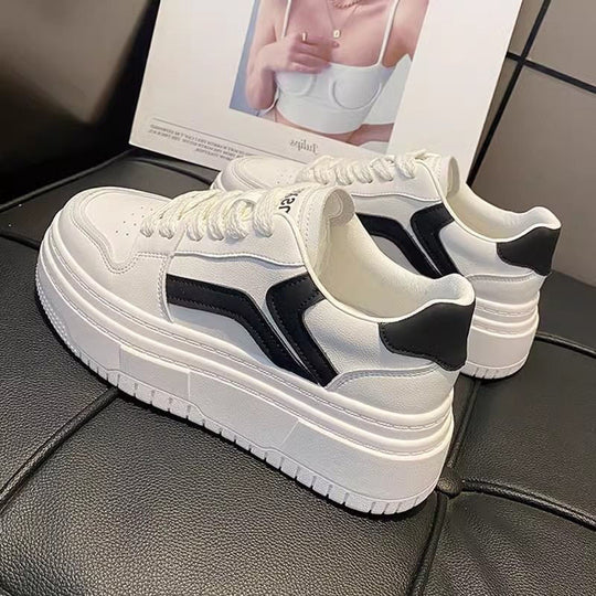 Damen Sportliche Plateau-Sneaker mit modischem Kontrastdesign R&B