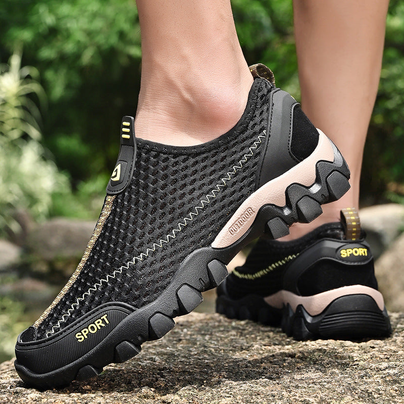 Damen Sportliche atmungsaktive Fitnessschuhe mit rutschfester Sohle R&B