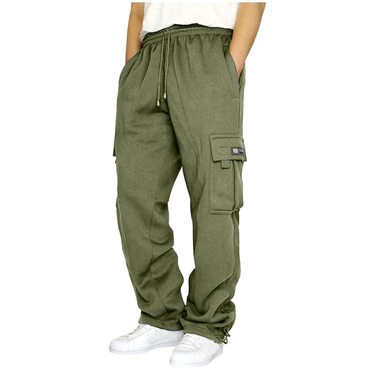Herren Cargo-Jogginghose mit elastischem Bund und multifunktionalen Taschen R&B