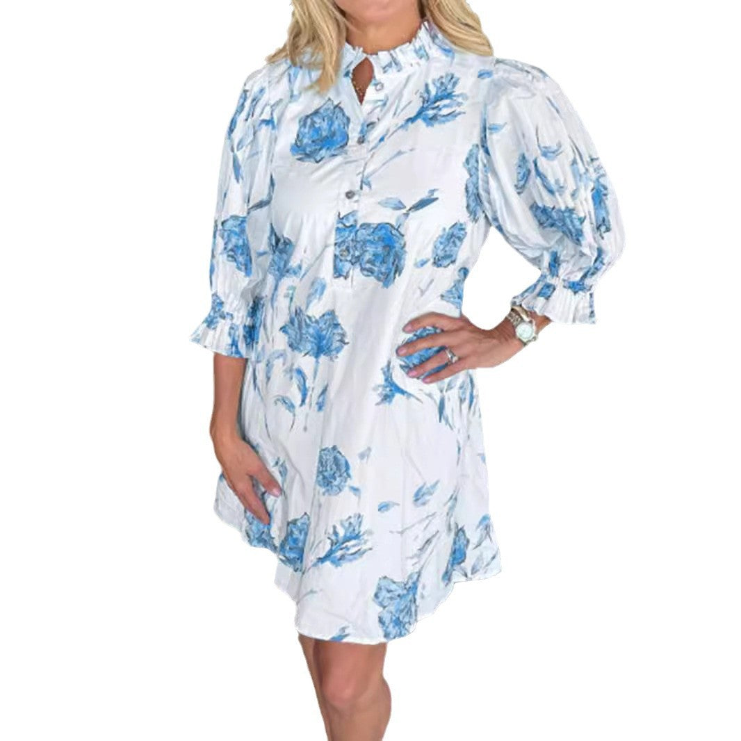 Damen Blusenkleid R&B