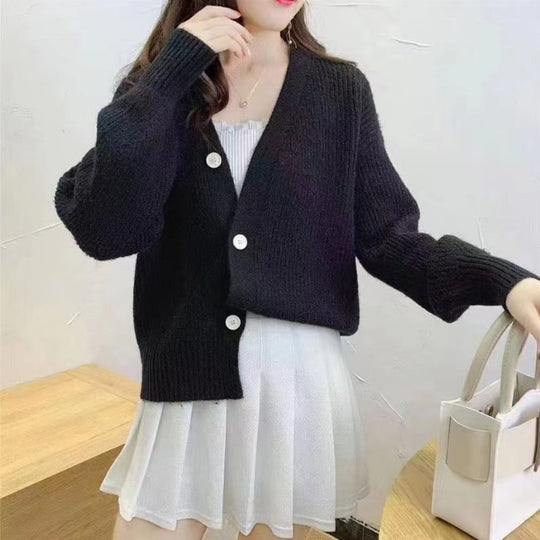 Damen Lässiger Strickcardigan R&B