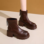 Damen modische Ankle Boots mit robustem Profil und praktischer Zipperöffnung R&B