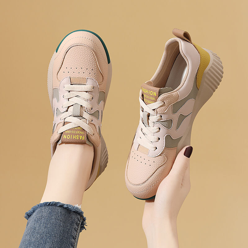 Damen Modische Sneaker mit atmungsaktiver Obermaterialstruktur und rutschfester Sohle R&B