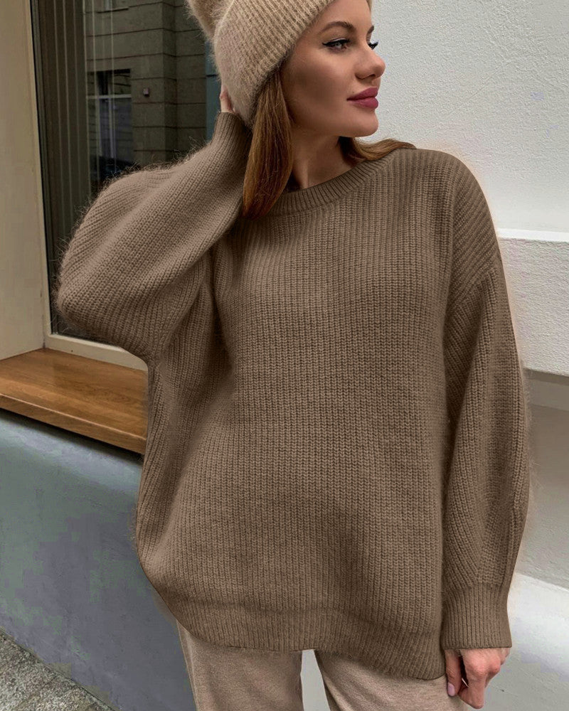 Damen Oversized Pullover aus hochwertigem Strick R&B
