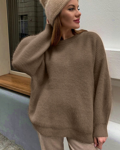 Damen Oversized Pullover aus hochwertigem Strick R&B