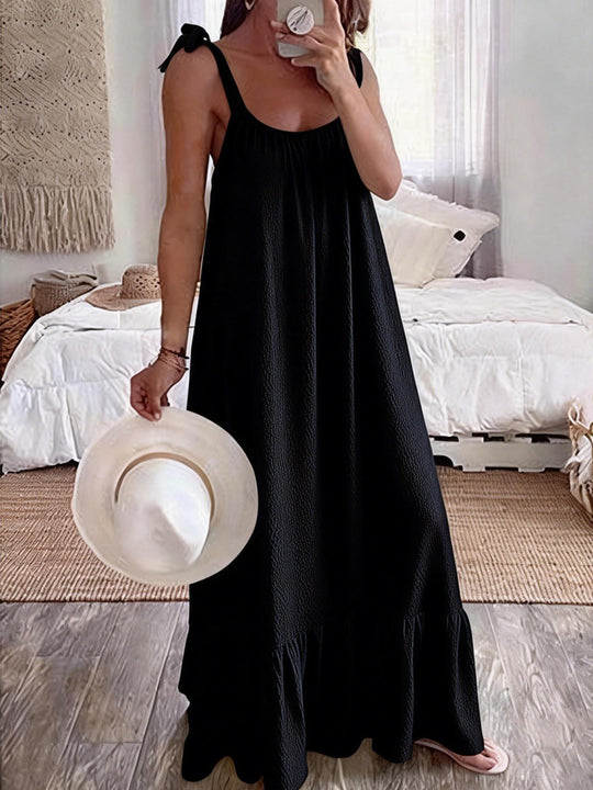 Damen Maxikleid mit trägerlosem Design R&B