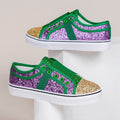 Damen Glitzernde Sneaker mit elastischem Fersenriemen und modischem Design R&B