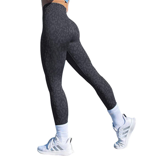 Damen Kompressions-Leggings mit elegantem Tierdruck R&B