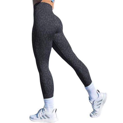 Damen Kompressions-Leggings mit elegantem Tierdruck R&B