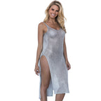 Damen Freizeit Maxikleid mit seitlichem Schlitz R&B