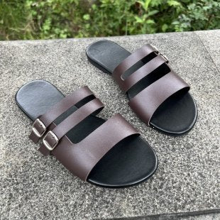 Damen Komfortable Doppelschnallen-Sandalen R&B