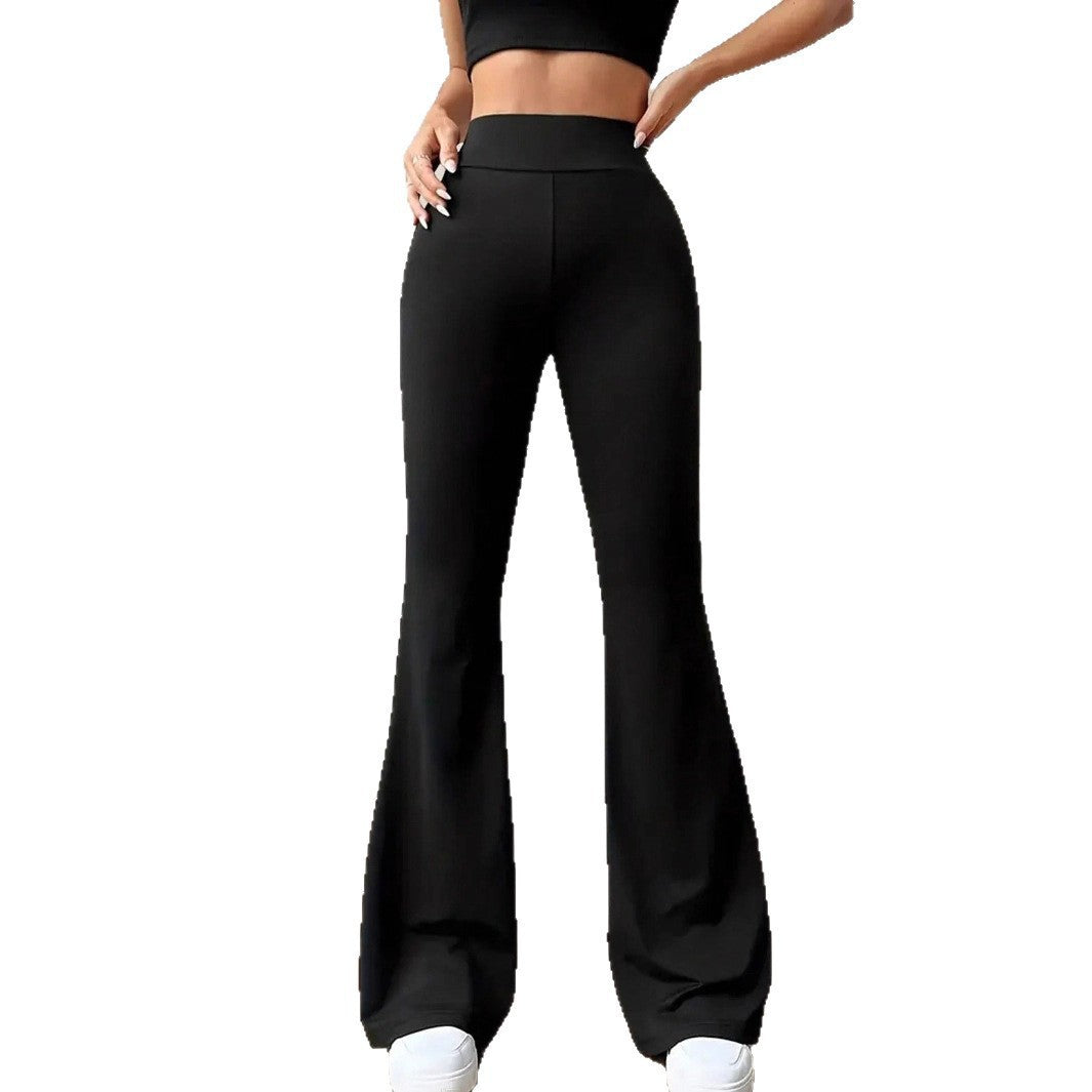 Damen elegante Bootcut-Hose mit hohem Bund und atmungsaktiver Funktion R&B