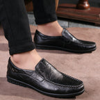 Herren Elegante und komfortable Mokassins aus weichem Leder R&B