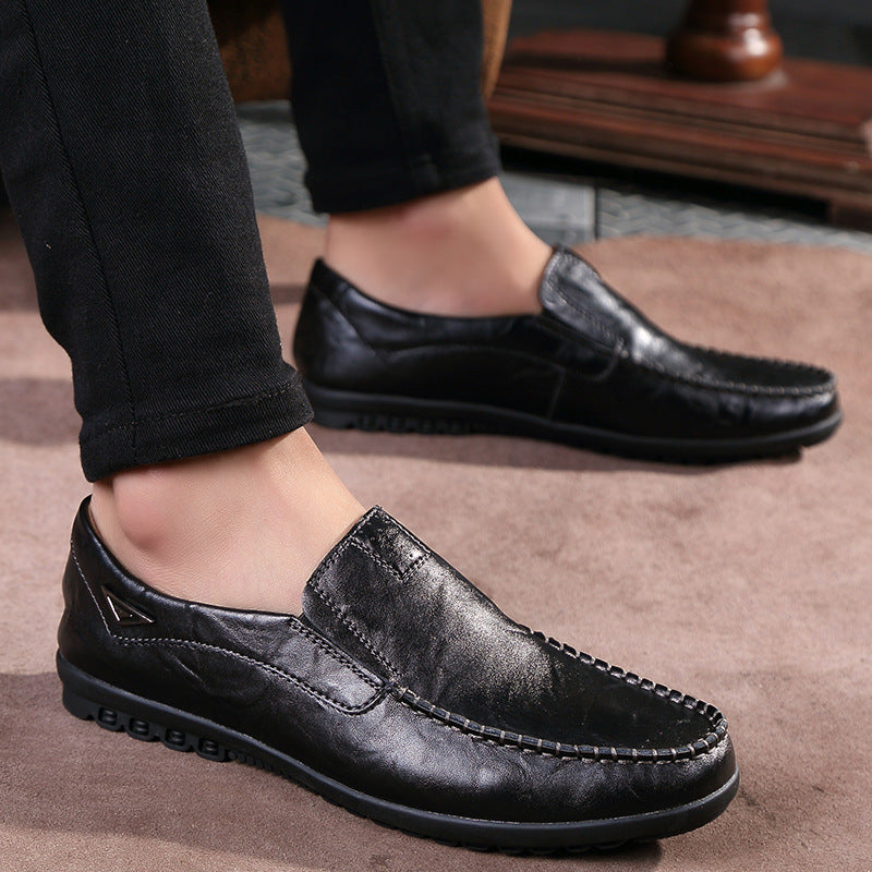 Herren Elegante und komfortable Mokassins aus weichem Leder R&B