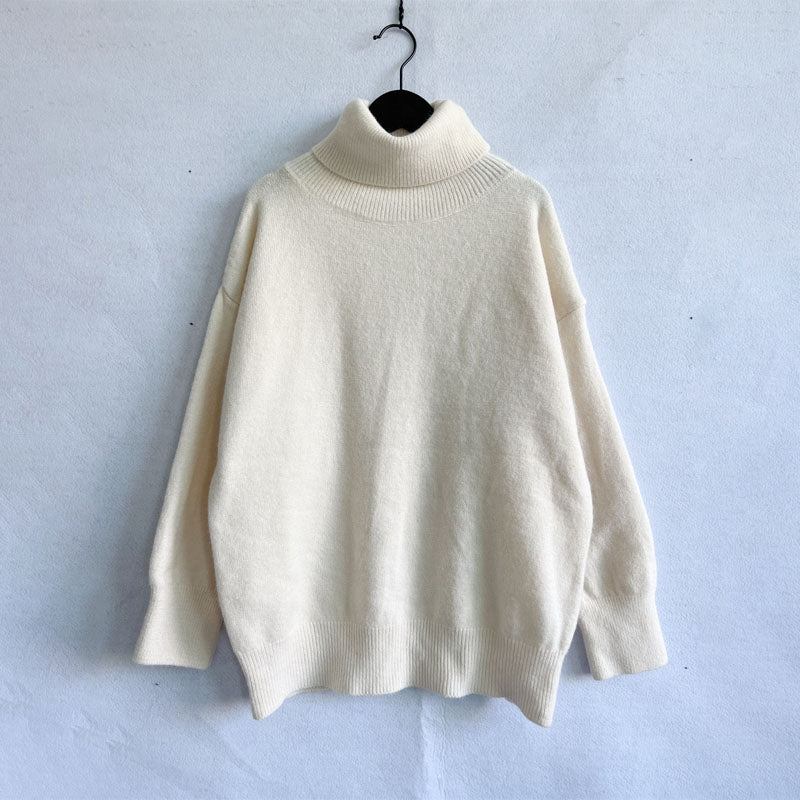 R&B | Einfarbiger Warmer Strickpullover Für Alltag