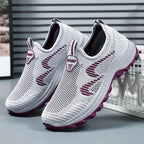 Damen Sportliche Freizeitschuhe mit elastischem Strickdesign R&B