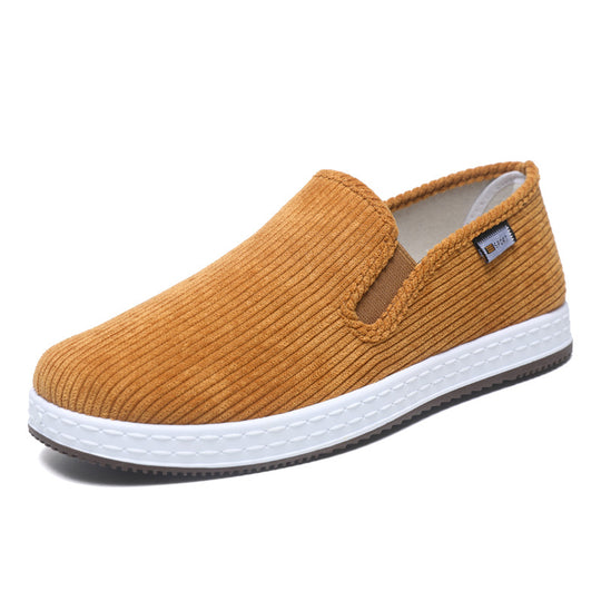 Damen Bequeme Cord-Slipper mit elastischem Einstieg R&B