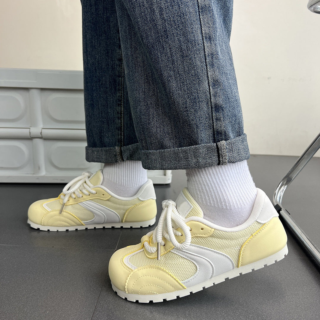 Damen Sportliche Sneakers mit atmungsaktivem Mesh-Obermaterial und flexiblem Sohlenprofil R&B