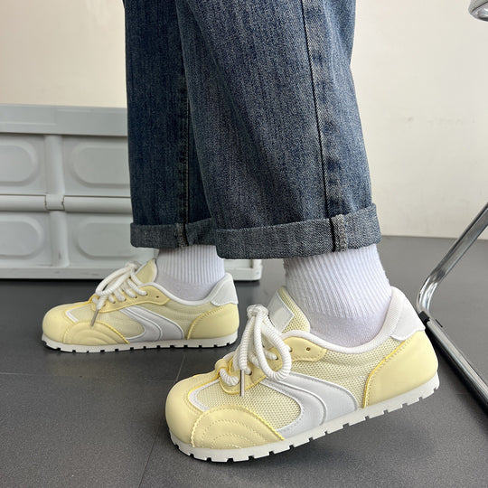 Damen Sportliche Sneakers mit atmungsaktivem Mesh-Obermaterial und flexiblem Sohlenprofil R&B