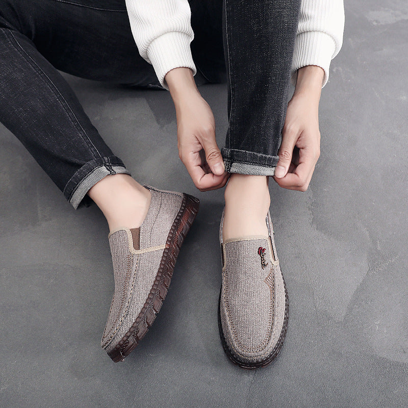 Damen bequeme Slip-On Schuhe aus atmungsaktivem Textilmaterial