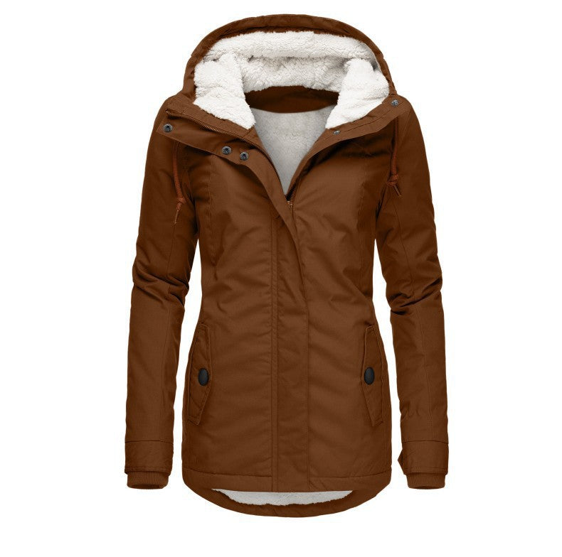 Damen warme Outdoor-Jacke mit kuscheligem Futter R&B