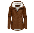 Damen warme Outdoor-Jacke mit kuscheligem Futter R&B