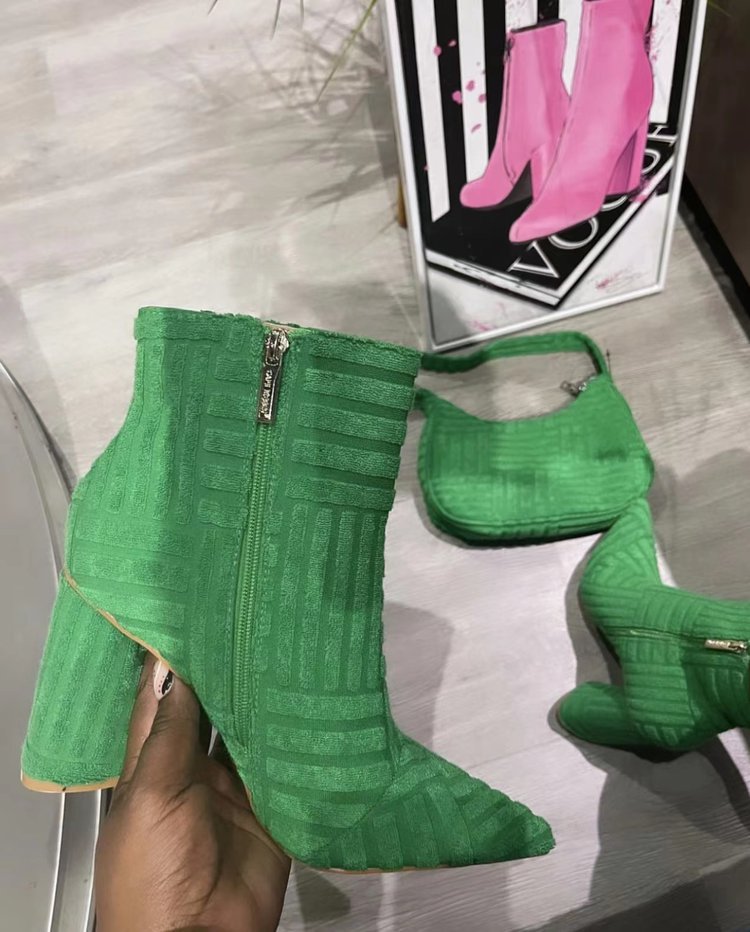 Damen Elegante Stiefeletten mit strukturiertem Obermaterial und praktischem Reißverschluss R&B
