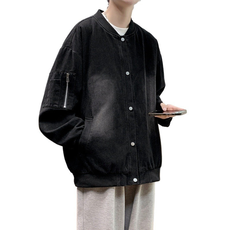 Herren lässige Bomberjacke mit praktischen Taschen und thermoregulierendem Innenfutter R&B