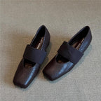 Damen moderne Slingback Ballerinas mit elastischem Riemendesign R&B