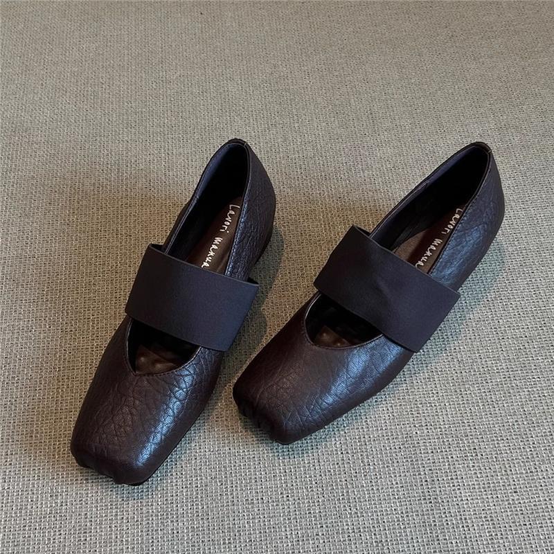 Damen moderne Slingback Ballerinas mit elastischem Riemendesign R&B