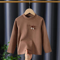 Mädchen Langarmshirt mit elegantem Stehkragen und filigraner Bestickung R&B