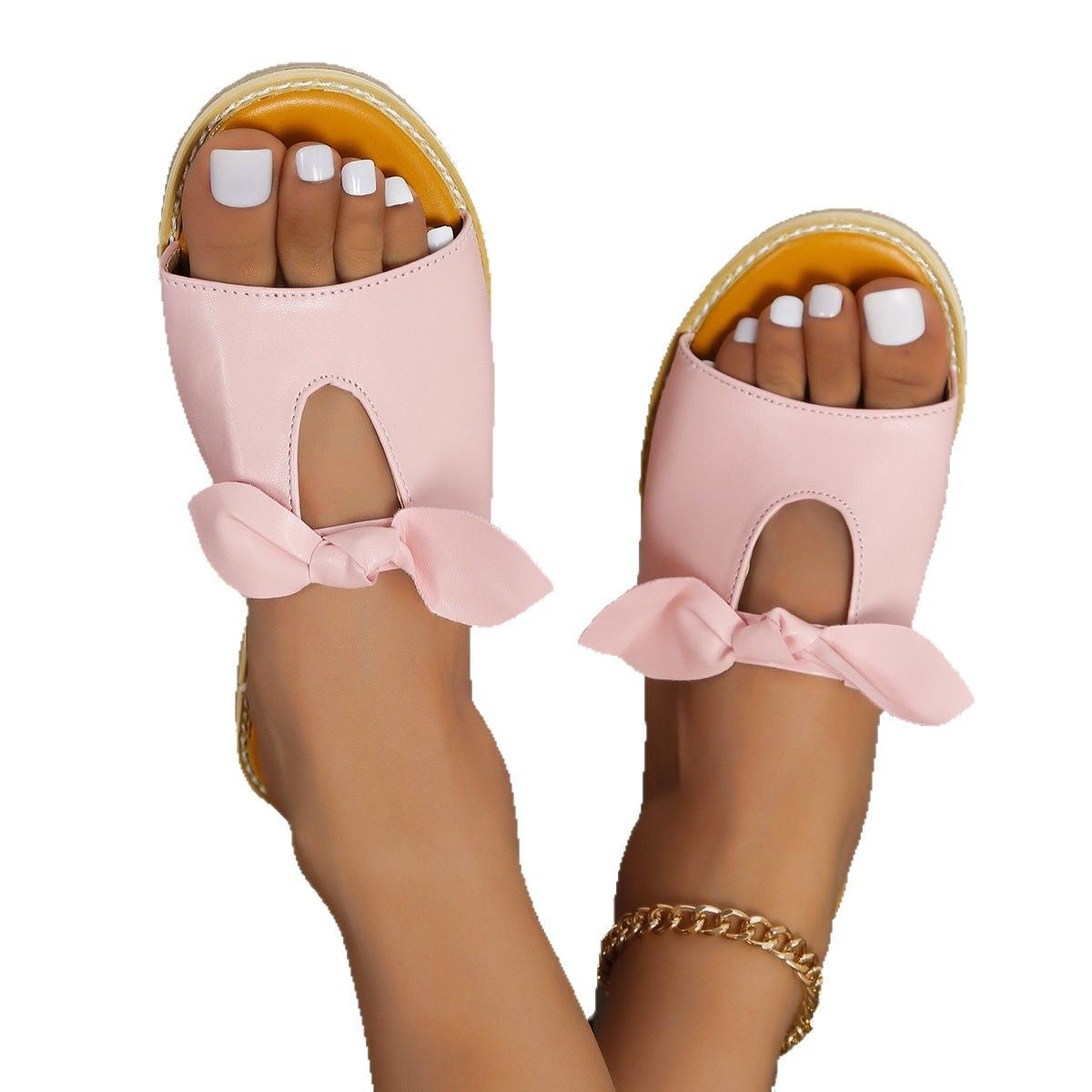 Damen Slipper mit dekorativem Schleifen-Detail und komfortabler Innensohle R&B