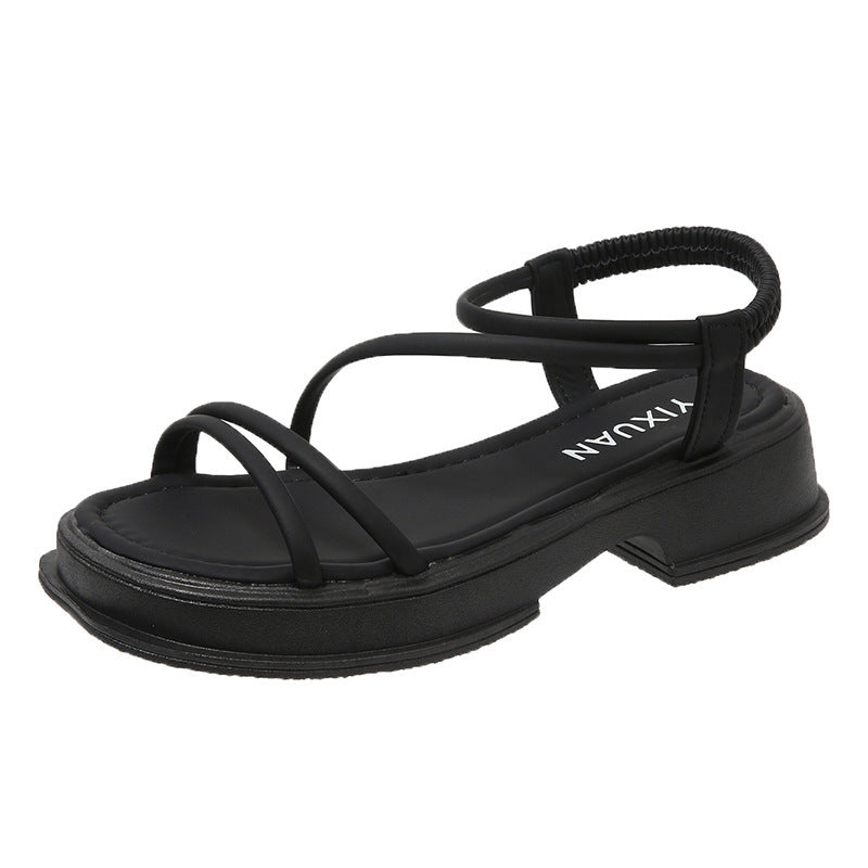 Damen modische Sandalen mit verstellbaren Riemen und ergonomischer Sohle R&B