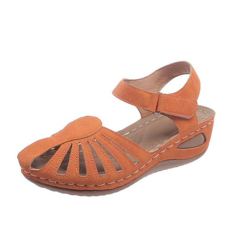 Damen Sandalen mit verstellbarem Riemen und durchbrochenem Design R&B