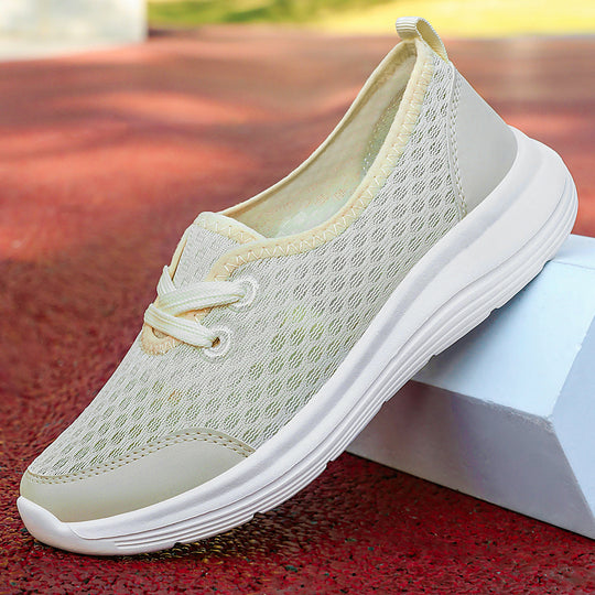 Damen Atmungsaktive und komfortable Freizeit-Sneakers mit elastischem Sitz R&B