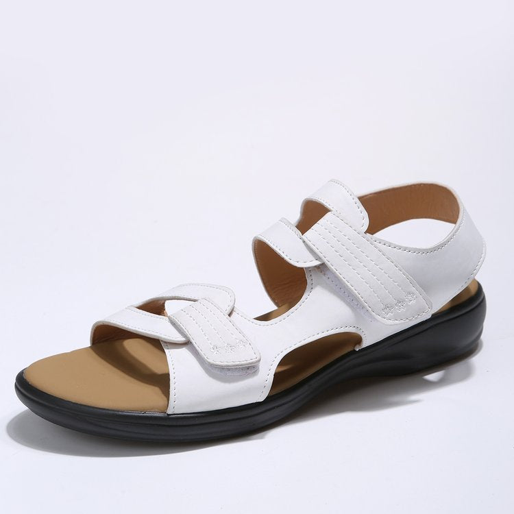 Damen Komfortable Sandalen mit verstellbaren Klettverschlüssen und anatomischem Fußbett R&B