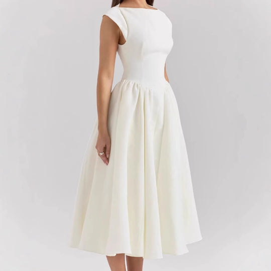 Damen Elegantes Ballkleid mit Tüllrock und Rückenreißverschluss R&B