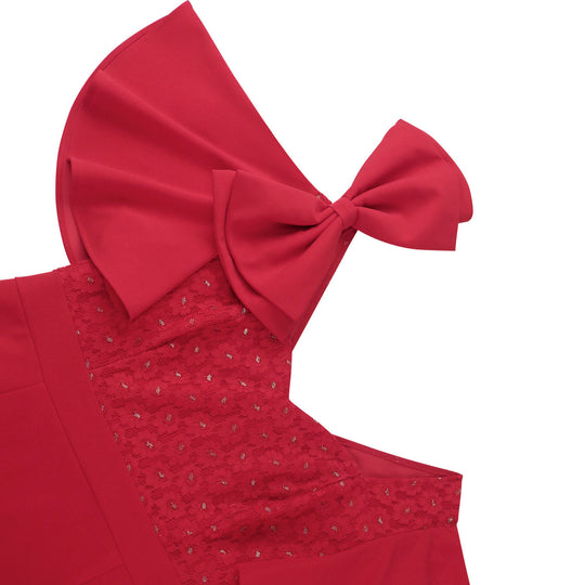 Damen Elegantes Maxikleid mit voluminösen Ärmeln und hochwertiger Blumenapplikation R&B