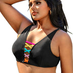 Damen Bikinioberteil mit modischem Schnür-Design und verstellbaren Trägern R&B