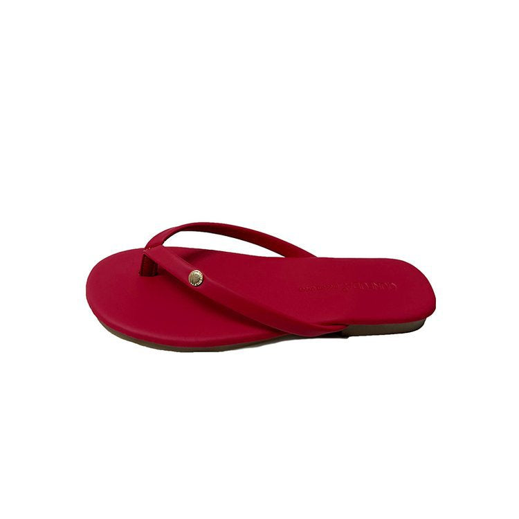 Damen Flip-Flops mit minimalistischer Riemenführung und bequemem Fußbett R&B