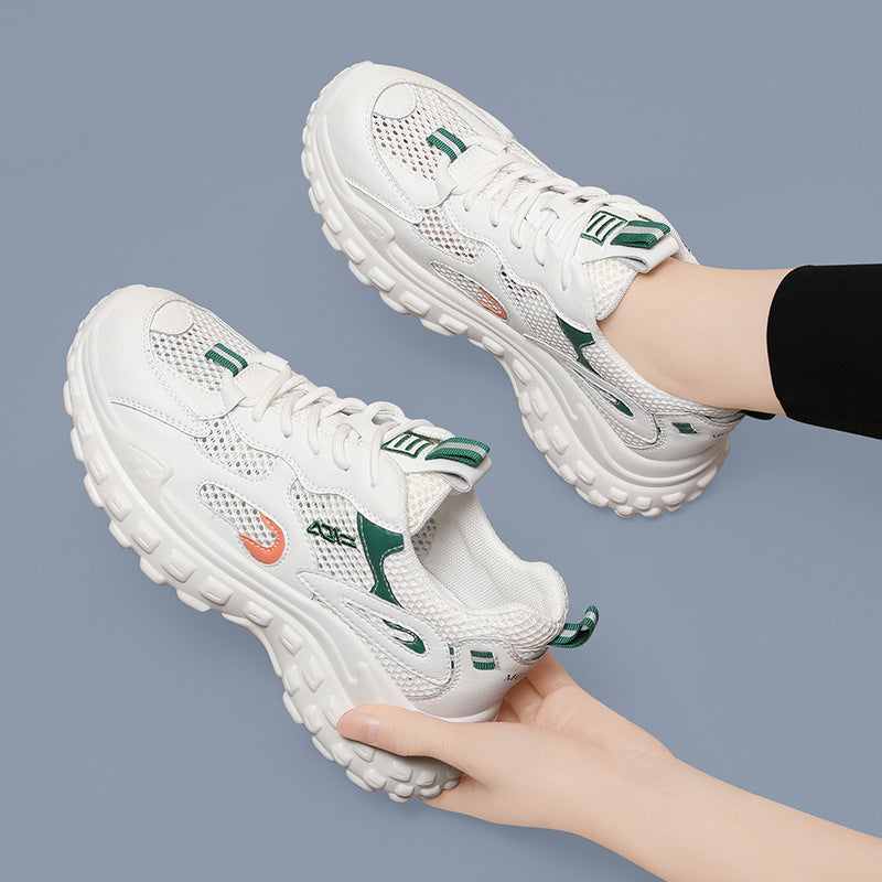 Damen modische und komfortable Trend-Sneaker mit atmungsaktivem Mesh-Obermaterial R&B