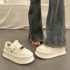 Damen Sportliche Sneakers mit dickem Plateau und modischen Akzenten R&B