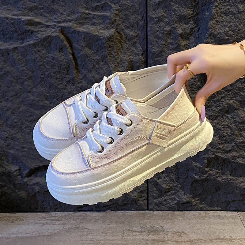 Damen Sportliche Retro Sneaker mit plattierter Sohle und atmungsaktivem Obermaterial R&B