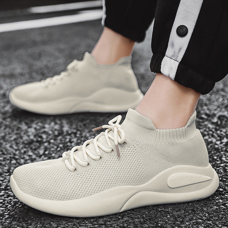 Damen Komfortable Strick-Sneaker mit atmungsaktiver Mesh-Oberfläche